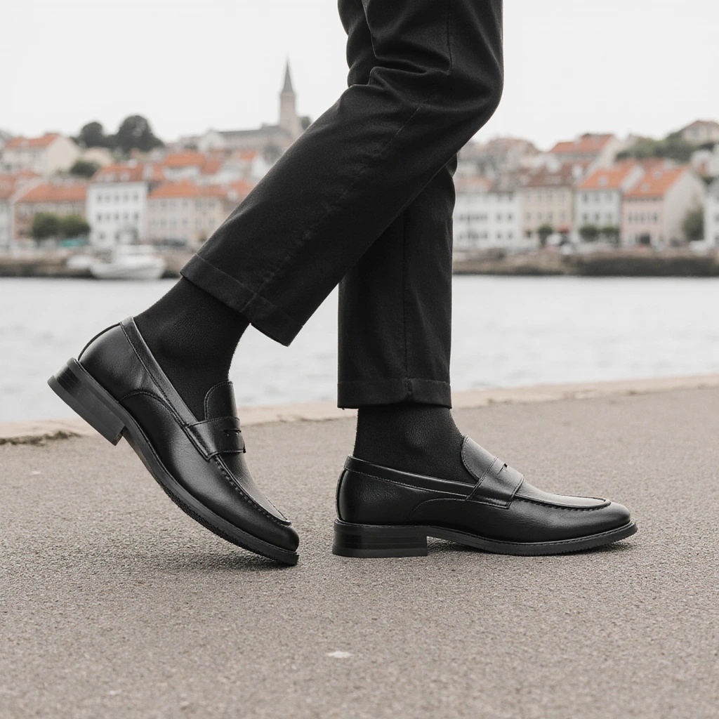 Men'S Shoes Hugo Boss - Sapatos Clássicos de Couro Preto para