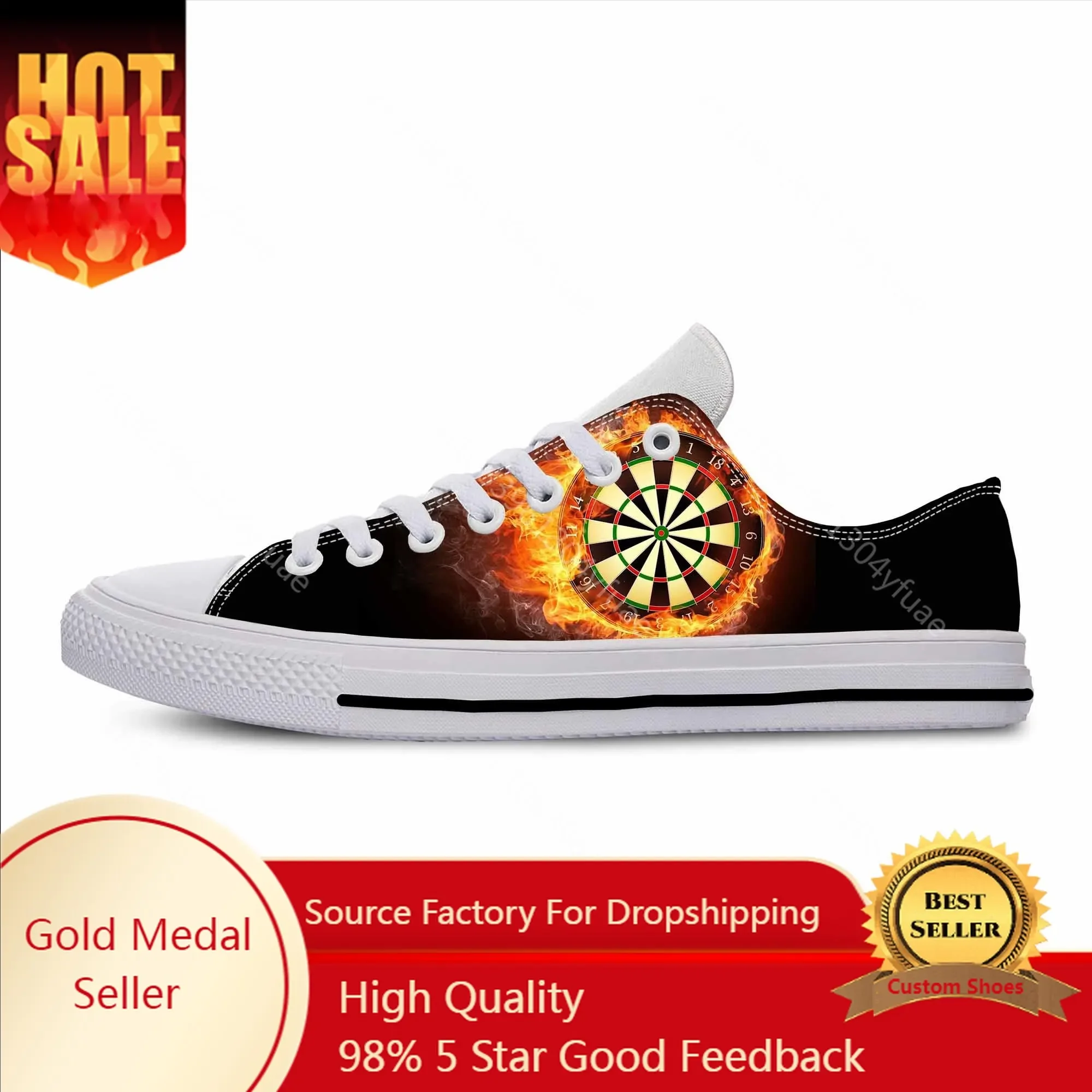 Men'S Shoes Target - Tênis Casuais de Lona com Estampa