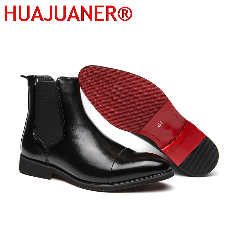 Men'S Shoes Hugo Boss - Estilo britânico masculino preto chelsea botas