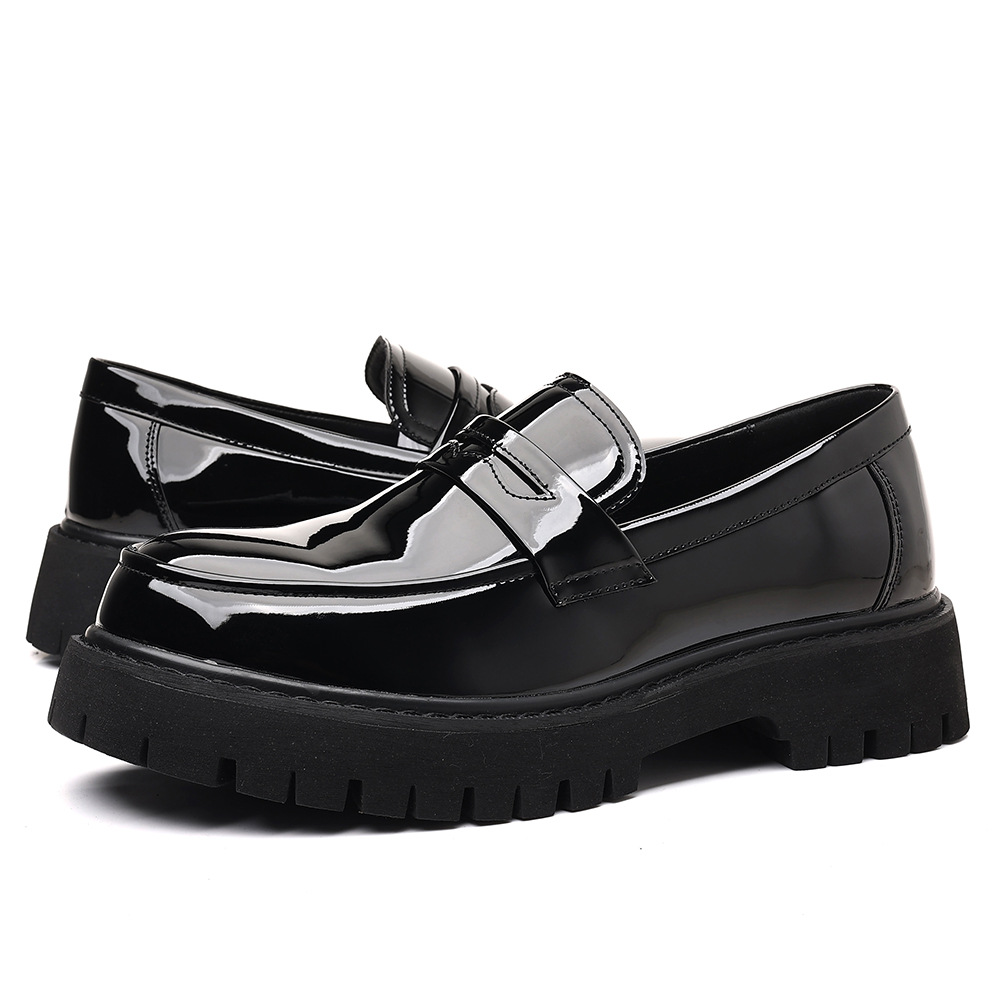 Men'S Shoes Hugo Boss - Novos mocassins masculinos deslizamento em couro