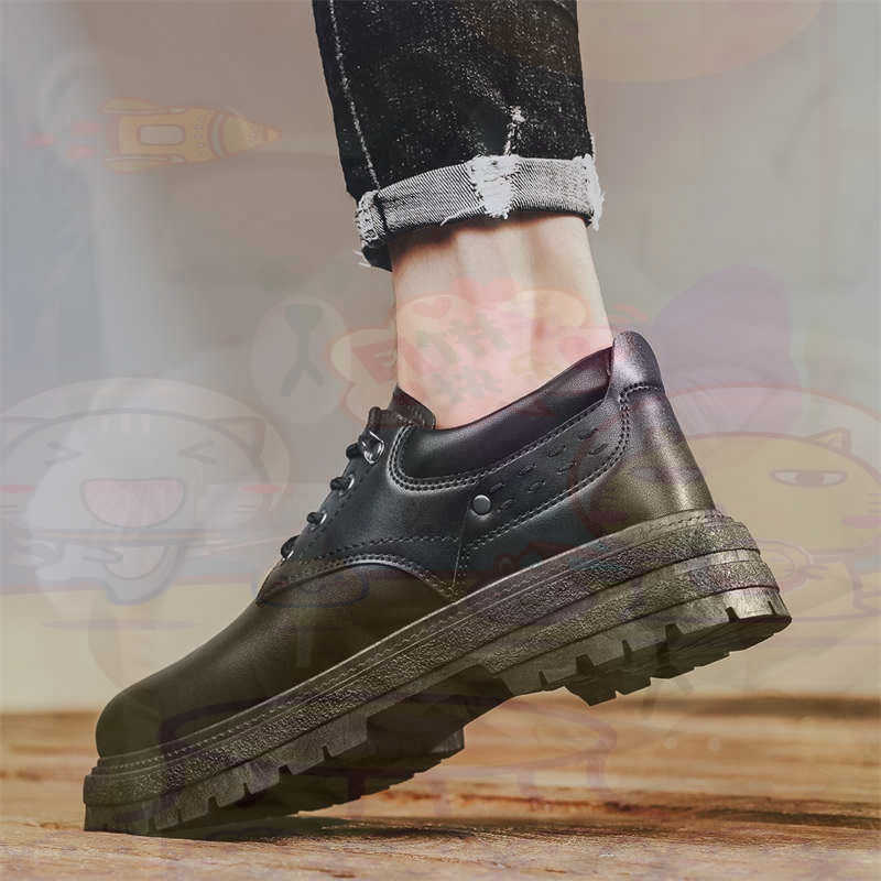 Men Shoes Name - Escuro natural couro moda formadores tênis