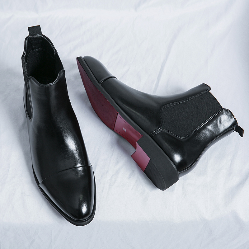 Men Shoes Red Bottom - Chelsea botas para homens sola vermelha