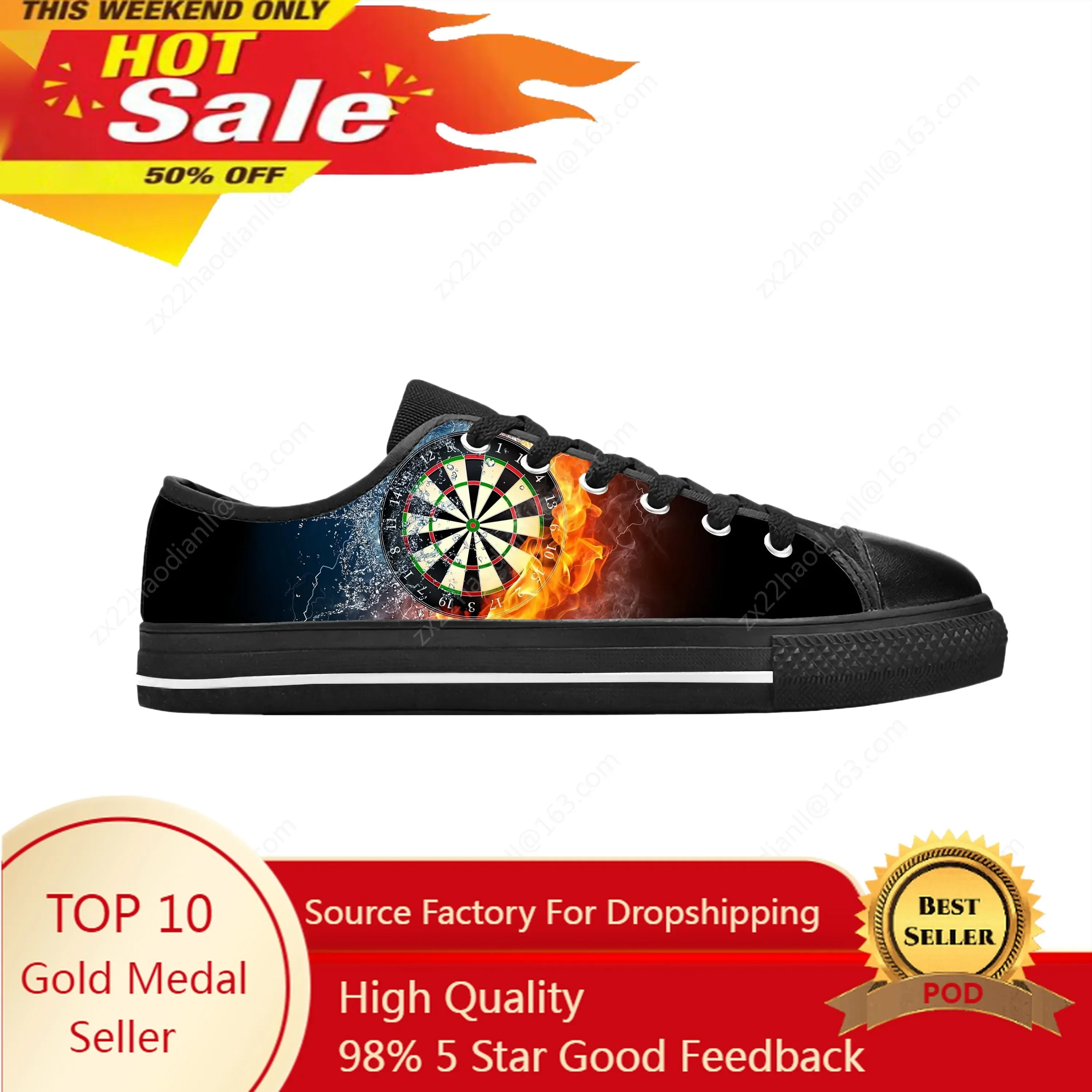 Men'S Shoes Target - Tênis Casuais Divertidos com Estampa 3D