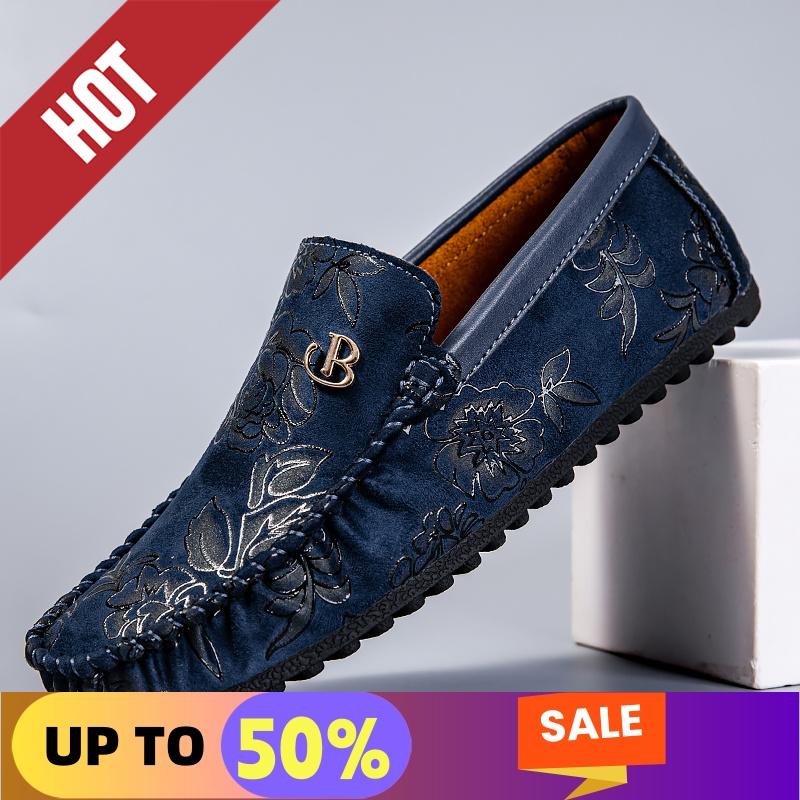 Men'S Shoes Hugo Boss - Lazer mocassins de couro masculino design