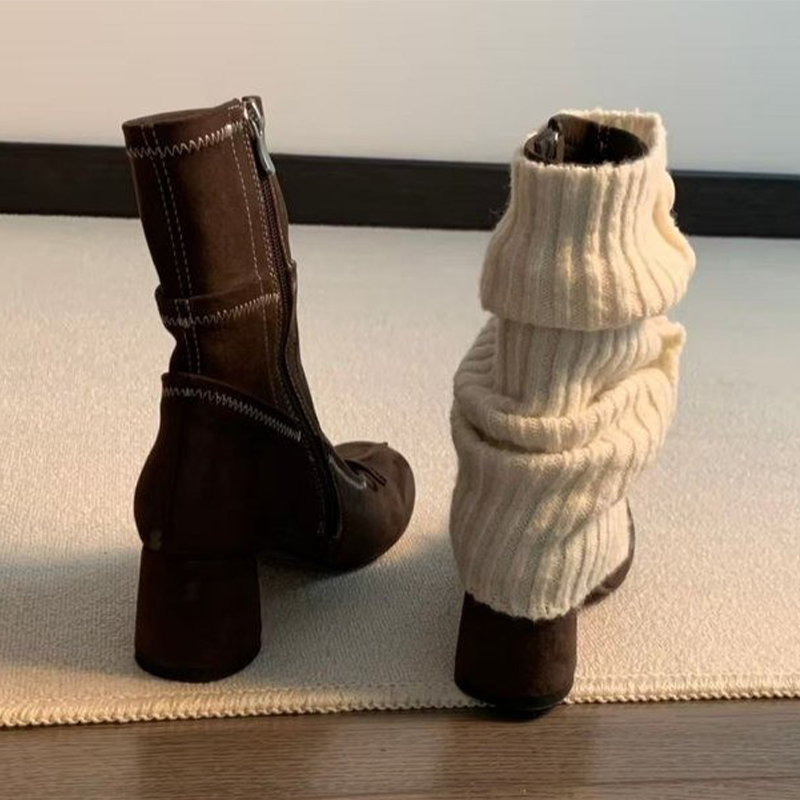 Arco de salto alto botas femin - Chelsea Boots Suede avaliação e preço