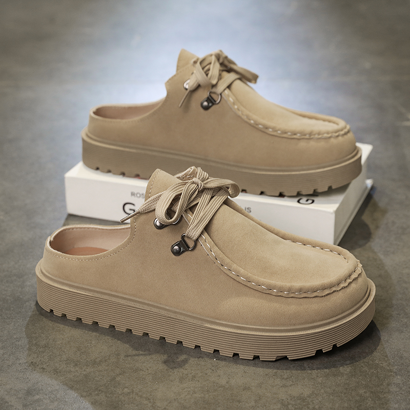 Plataforma mules homens sem co - Boat Shoe Leather avaliação e preço
