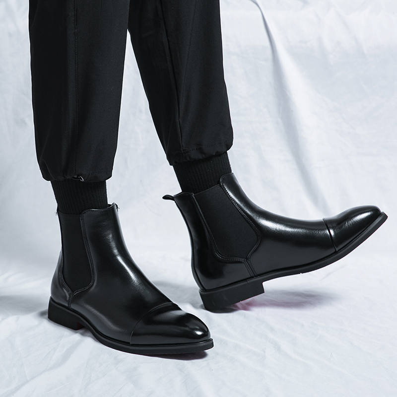 Chelsea botas para homens sola - Men Shoes Red Bottom avaliação e preço