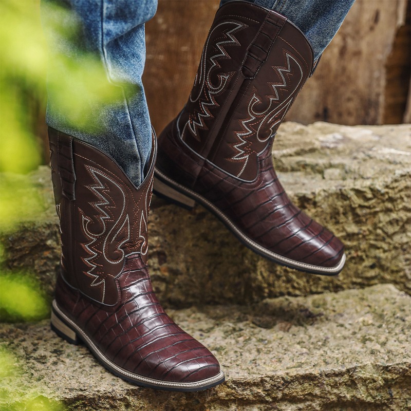 Botas Masculinas com Padrão de - Men'S Shoes With Wide Toe Box avaliação e preço