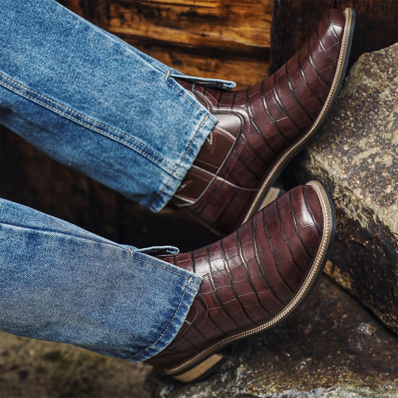 Botas Masculinas com Padrão de - Men'S Shoes With Wide Toe Box avaliação e preço