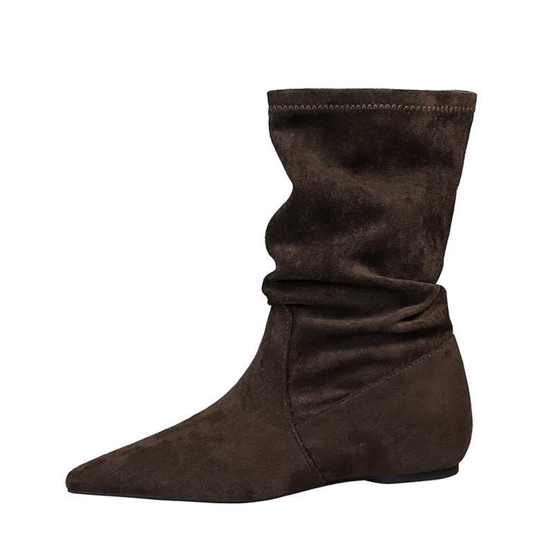Moda plissada designer falso c - Chelsea Boots Suede avaliação e preço