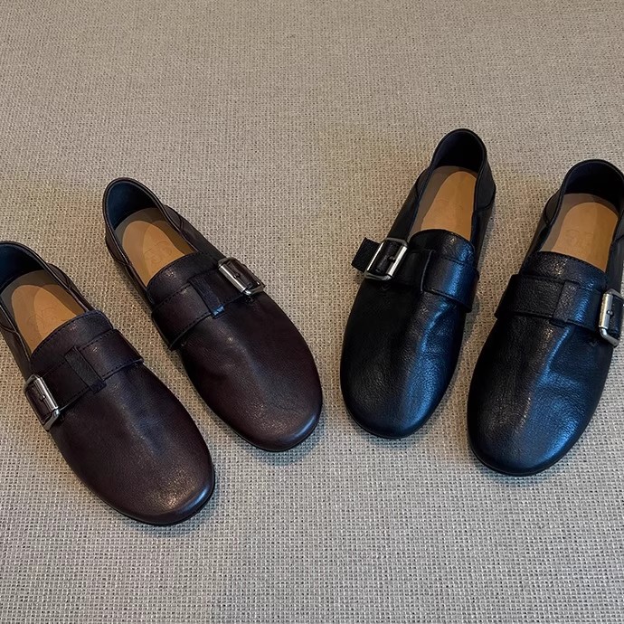 Sapatos femininos apartamentos - Boat Shoe Leather avaliação e preço