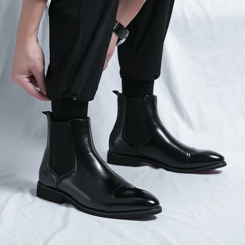 Botas masculinas de negócios b - Men Shoes Red Bottom avaliação e preço