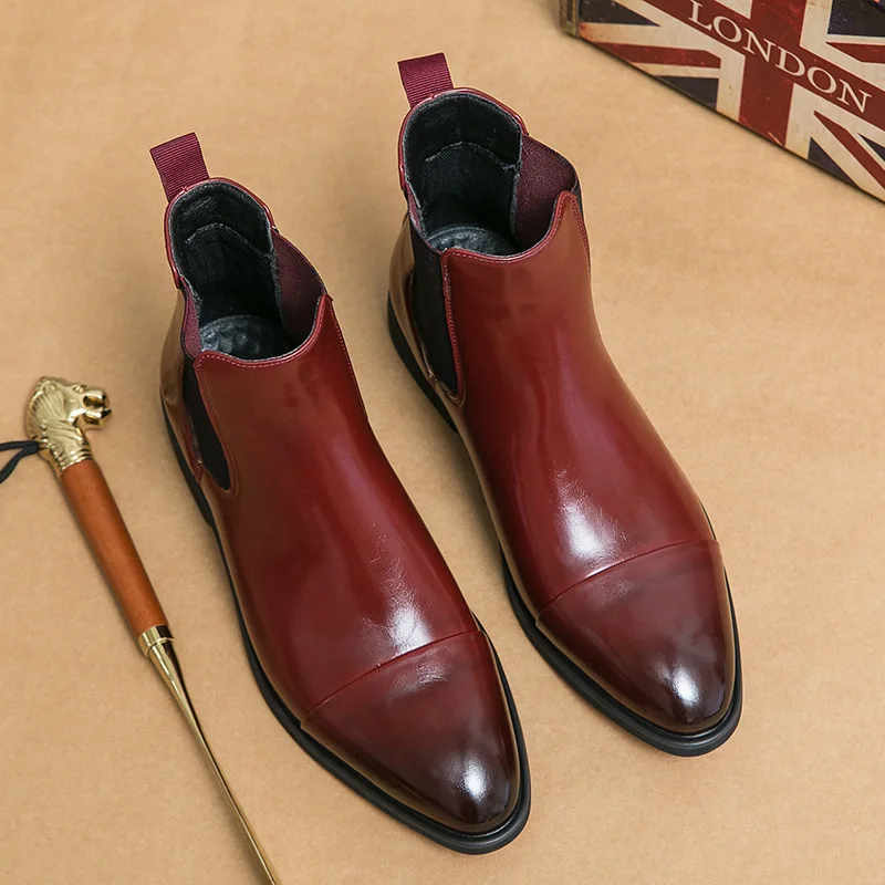 Botas masculinas de negócios b - Men Shoes Red Bottom avaliação e preço