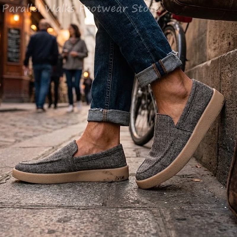 Mocassins Masculinos de Lona S - Boat Shoe Leather avaliação e preço