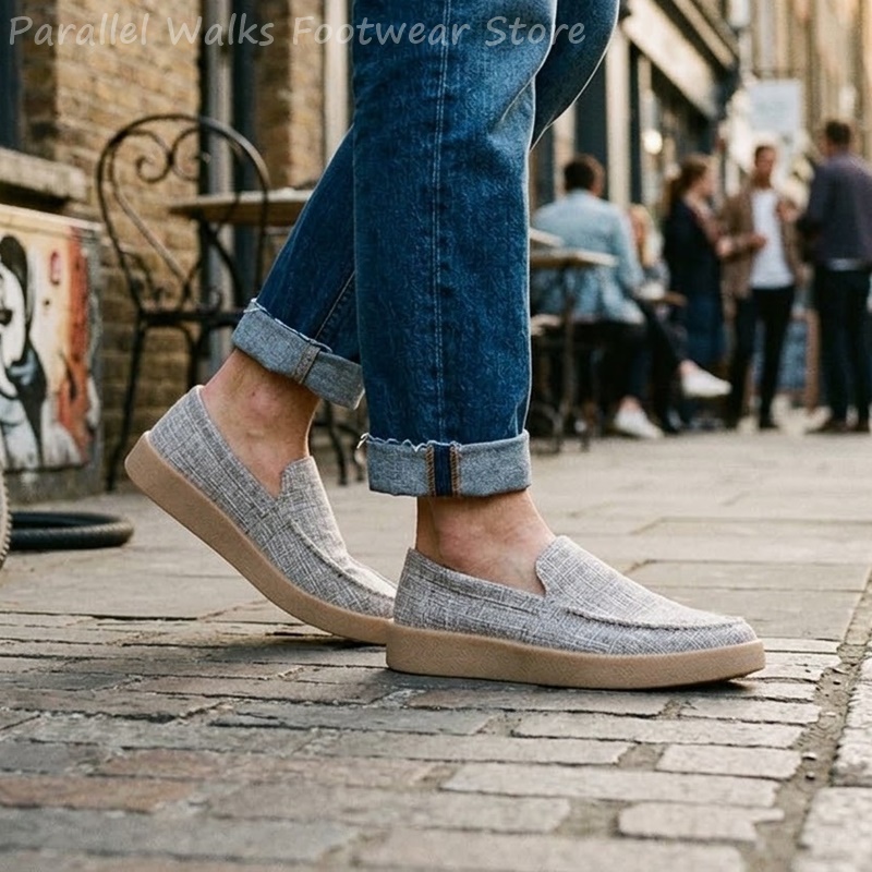 Mocassins Masculinos de Lona S - Boat Shoe Leather avaliação e preço
