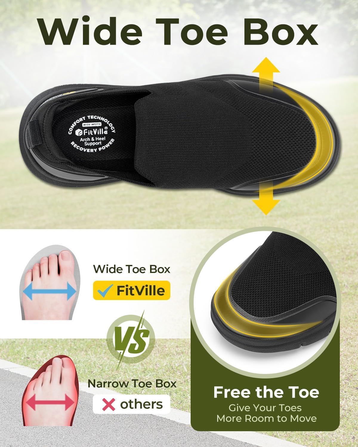 FitVille Sapatos ortopédicos m - Men'S Shoes Plantar Fasciitis avaliação e preço