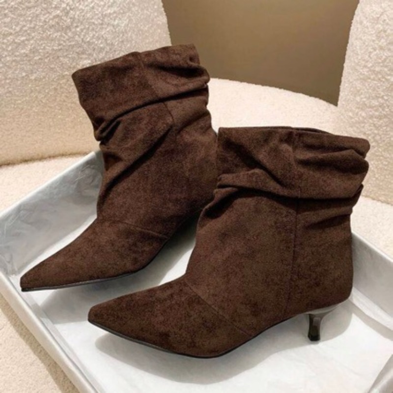 Botas de Tornozelo Femininas M - Chelsea Boots Suede avaliação e preço